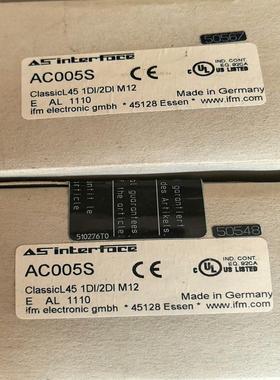 德国进口AC005S IFM易福门SR0150I(议价）