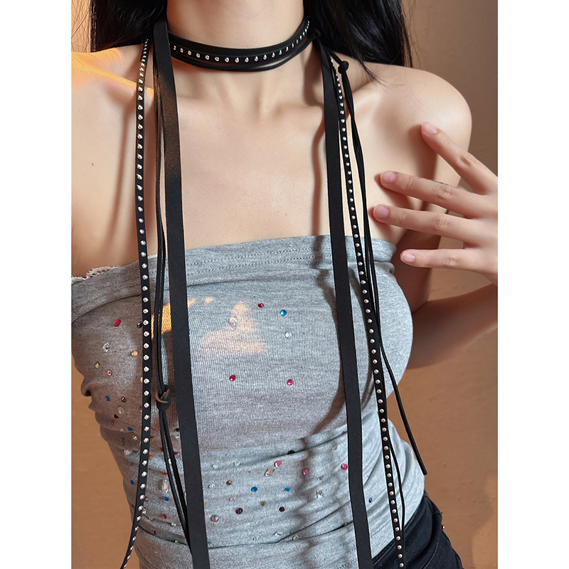 春夏秋季y2k辣妹女叠戴项链装饰