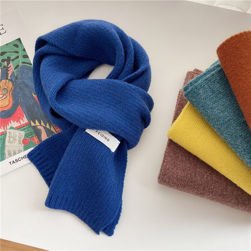 贴标ins日系秋冬针织纯色毛线