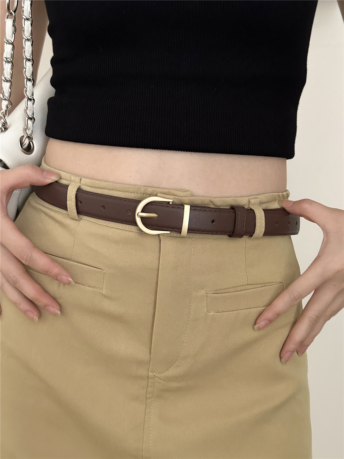 复古简约小皮带女士高级感ins风百搭装饰西装牛仔裤腰带细窄裤带,服饰配件/皮带/帽子/围巾,腰带/皮带/腰链,淘宝优惠券,粉丝福利购,淘宝优惠卷