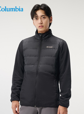 Columbia哥伦比亚户外男25秋冬新款热能拼接保暖抓绒外套AE4318