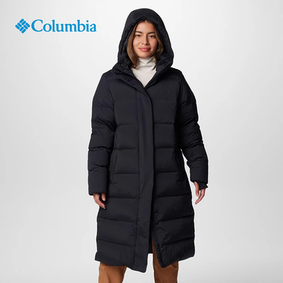 哥伦比亚中长款羽绒服外套女款