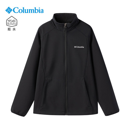 哥伦比亚加绒保暖拒水防风软壳衣