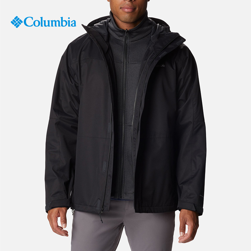 哥伦比亚抓绒内胆三合一冲锋衣