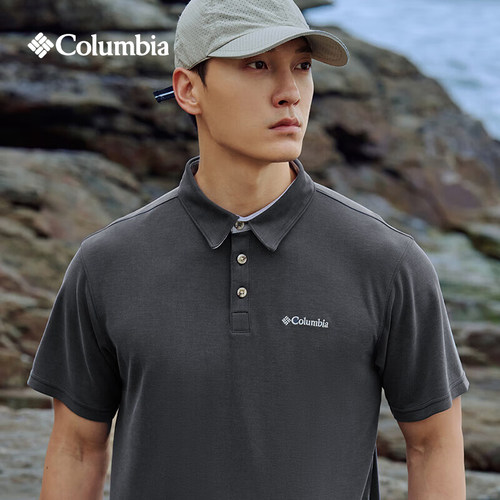 Columbia户外休闲透气Polo衫男