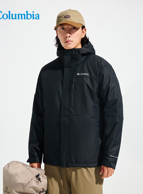 哥伦比亚户外男24秋冬新款银点保暖防水防风夹棉冲锋衣夹克WE6558