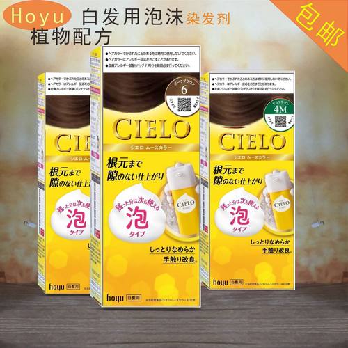 遮白发hoyu/美源泡沫染发日本