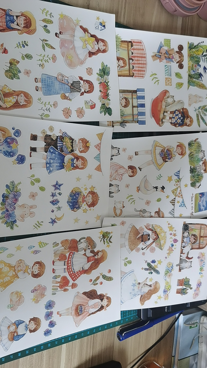 4件包邮】2 汤圆肉多多  x 协奏曲 wines 和纸 手帐 pvc 贴纸