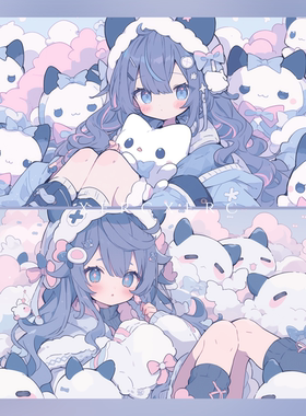 超清壁纸 萌妹系-棉花｜5K4K壁纸IPAD电脑IMAC平板XERCXERC