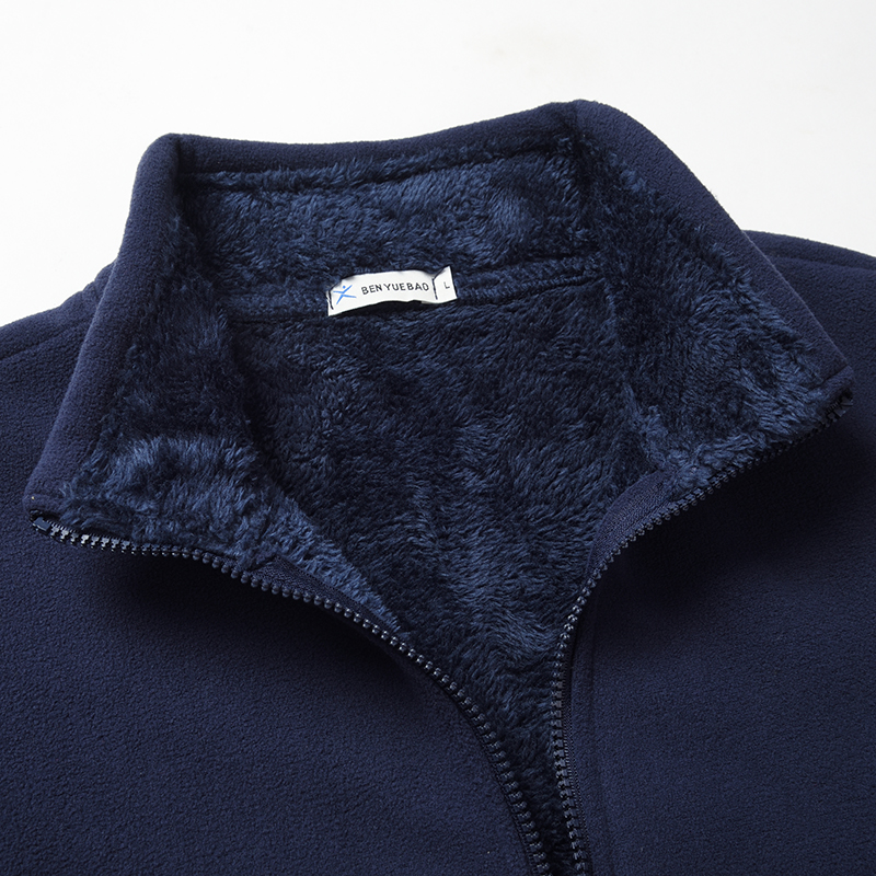 男户外女开衫摇粒绒外套抓绒衣