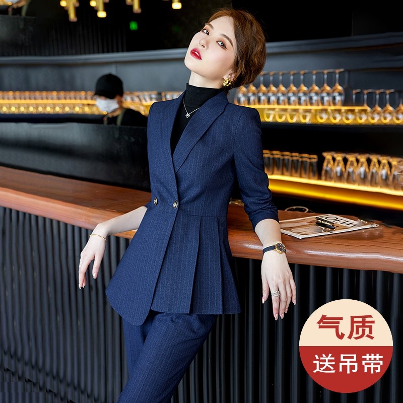职业套装女士2025新款春秋季通勤酒店前台正装工作服
