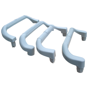 饭店三层送餐车拉手移动酒店上菜车扶手餐厅手推车塑料配件收餐车