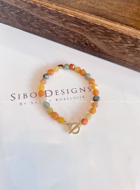 多加手作福禄寿治愈切割立体水晶手链ot扣精致百搭原创设计显白女