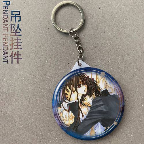 吸血鬼骑士黑主优姬 周边挂件吧唧吊坠徽章钥匙扣小镜子礼品