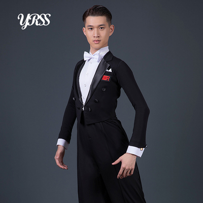 YRSS摩登舞服进口燕尾服红标量身定制比赛服规定服高品男士长袖
