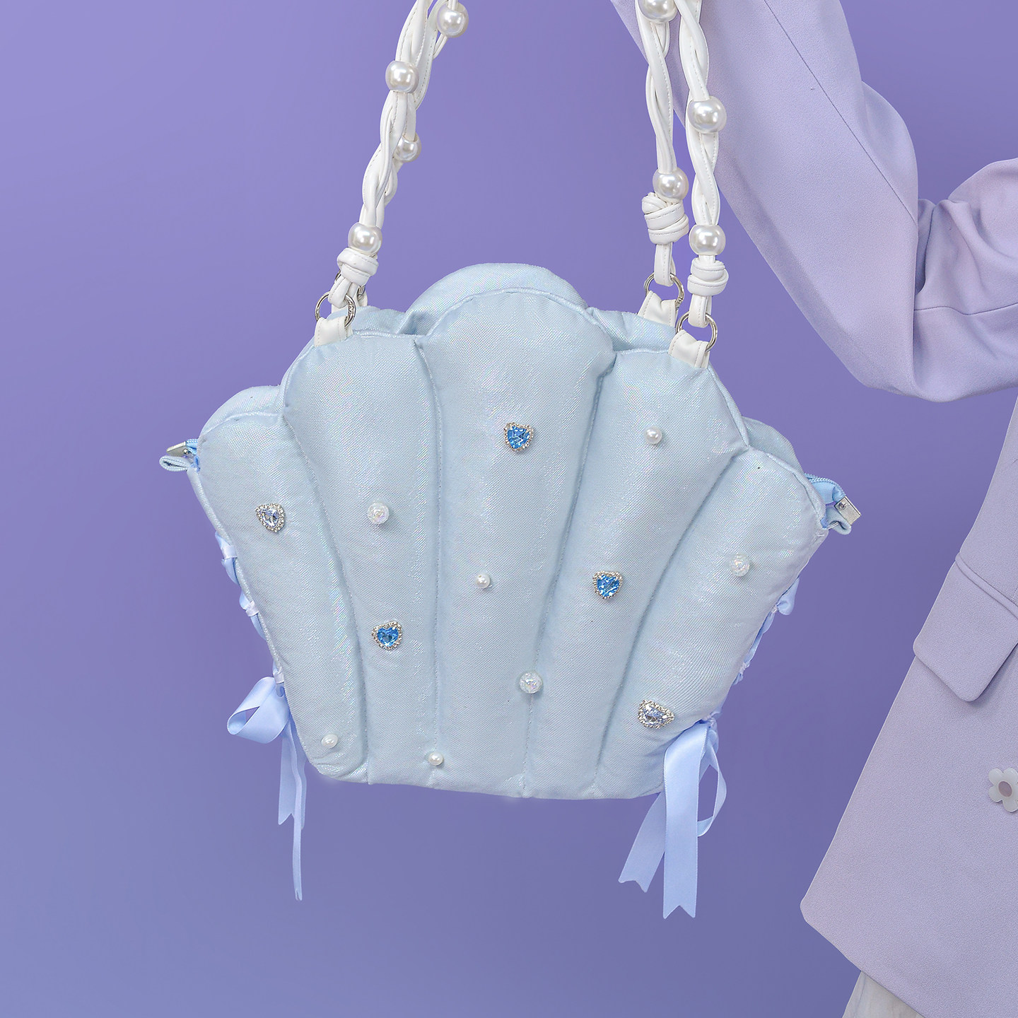 茶茶原创设计感大容量沙滩贝壳包y2k通勤单肩斜跨少女出街托特包,箱包皮具/热销女包/男包,通用款女包,淘宝优惠券,粉丝福利购,淘宝优惠卷