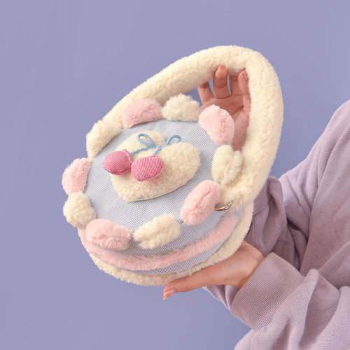 deartea撞色可爱蛋糕造型