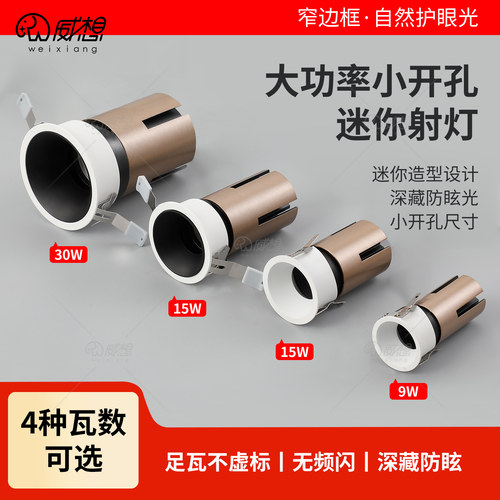 威想大功率小开孔迷你射灯嵌入式