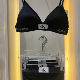 96系列小方块无钢圈聚拢性感运动文胸套装 CK内衣女正品 JENNIE同款