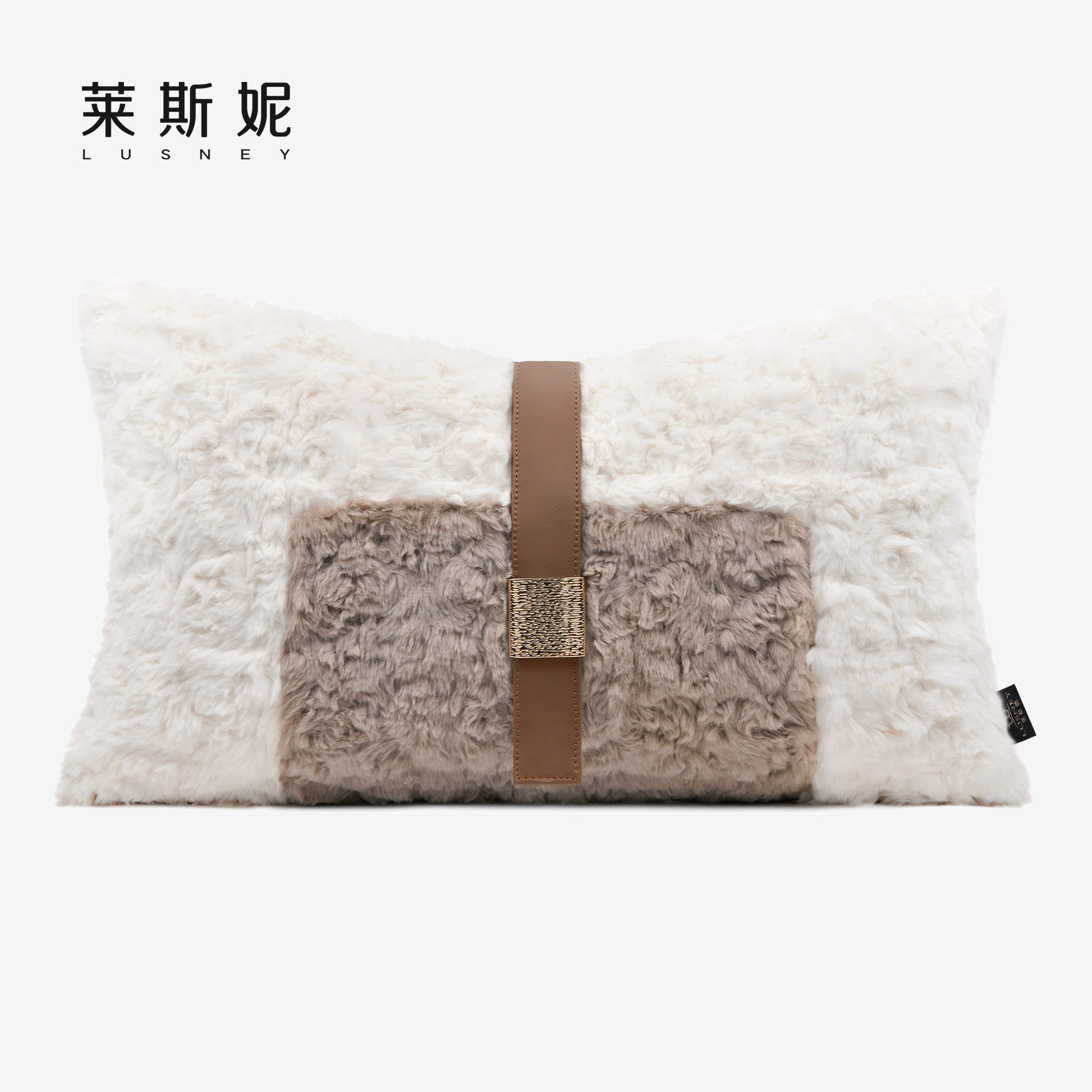 沙发靠枕样板间简约现代高端白咖软毛挂饰腰枕定制抱枕套床头靠包,居家布艺,靠垫/抱枕,淘宝优惠券,粉丝福利购,淘宝优惠卷