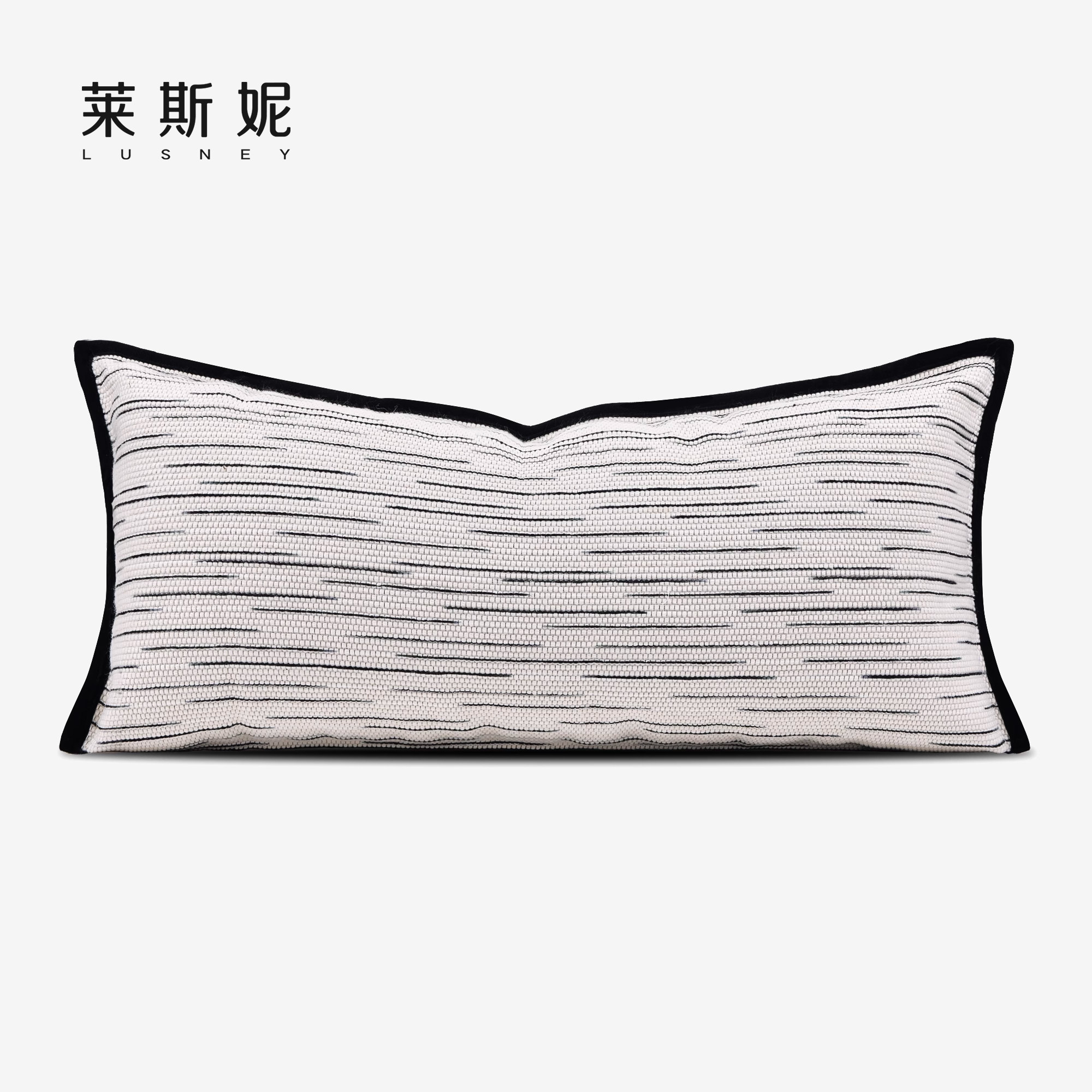 现代简约轻奢样板间抱枕沙发客厅米白色条纹床上长方形腰枕靠垫套,居家布艺,腰靠垫,淘宝优惠券,粉丝福利购,淘宝优惠卷