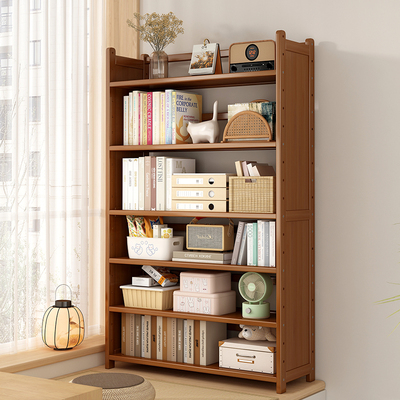 书架落地家用桌面简易置物架客厅收纳多层本非实木储物儿童书柜子