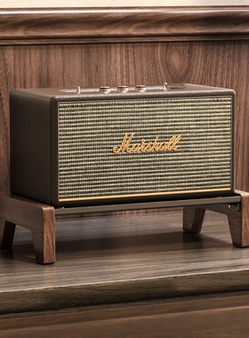 胡桃木马歇尔桌面音响支架适用acton/stanmore实木避震台专用高级