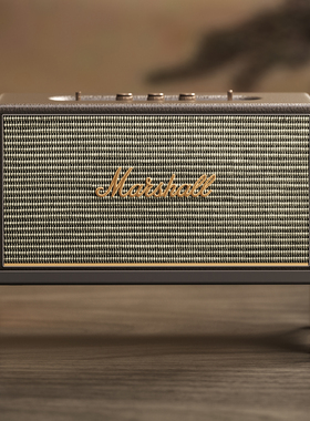 适用马歇尔acton/stanmore避震台式胡桃木放置架实木桌面音响支架