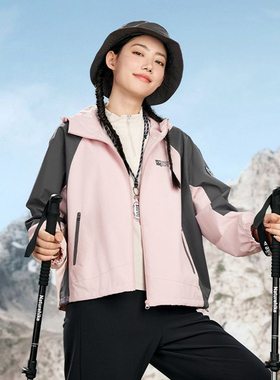 乔丹女梭织外套2025秋冬季新款运动休闲服保暖风衣QDFFD2254307