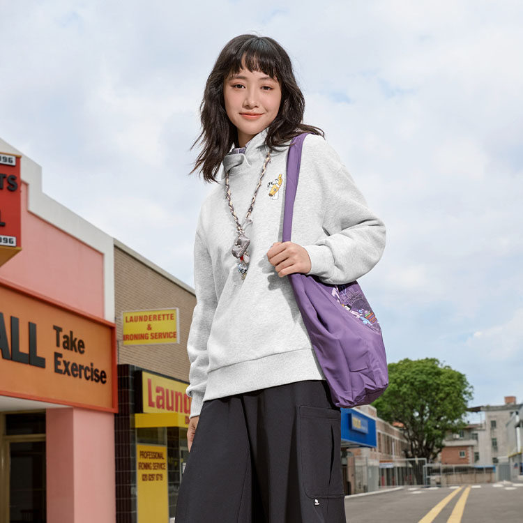 乔丹运动卫衣女2025秋冬保暖宽松