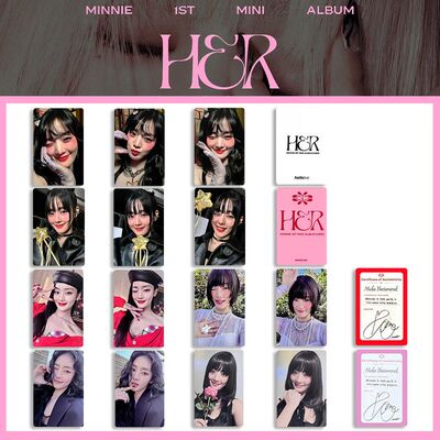 米妮- HERG组合周边女娃D特典I SOLO金Minnie周边LE) 小卡小卡(