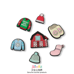 洞洞鞋配饰鞋花适配Crocs鞋装饰扣配件成人儿童鞋DIY鞋扣冬季装备