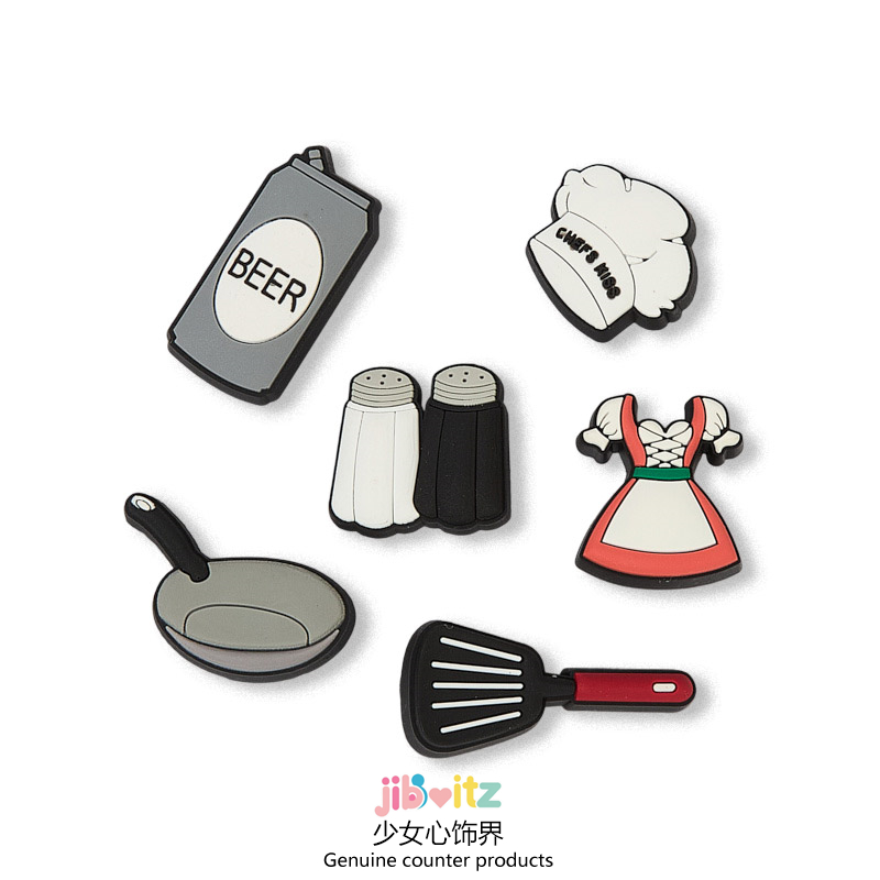 洞洞鞋配饰鞋花适配Crocs鞋装饰扣配件成人儿童鞋DIY鞋扣厨房用具