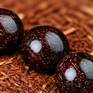 印度小叶紫檀手串男款紫檀木佛珠手链108颗满金星串珠礼物送男友