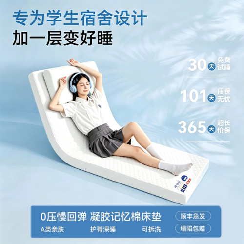 记忆棉榻榻米床垫租房专用