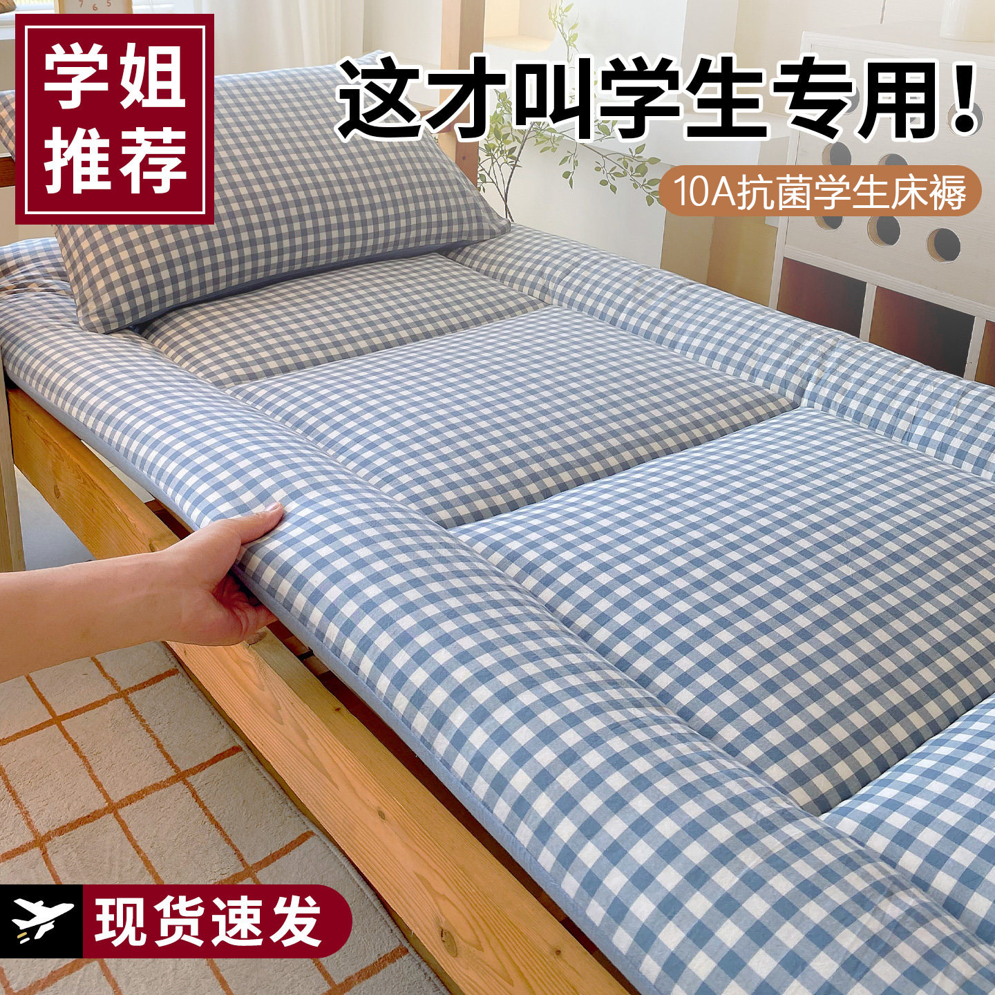 抗菌抑菌学生床垫加厚床褥