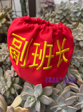 松紧带红领巾监督员红袖章值日生刺绣可水洗松紧带魔术贴副班长幼儿小老师可定制袖套中小学校学生执勤安全员