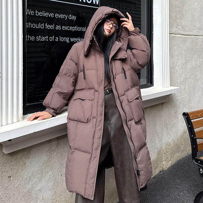 保暖外套90白鸭绒羽绒服韩版连帽