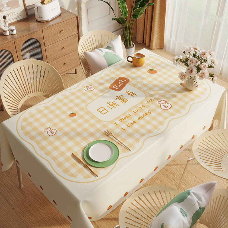 桌布防水防油防烫免洗PVC餐桌布长方形网红桌布桌面垫茶几桌布,居家布艺,桌布,淘宝优惠券,粉丝福利购,淘宝优惠卷