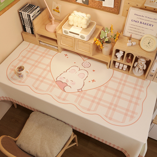 学生桌布宿舍台布电脑桌桌布防水免洗少女书桌桌垫美甲桌面桌布