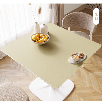 正方形桌布皮革小清新防水桌垫