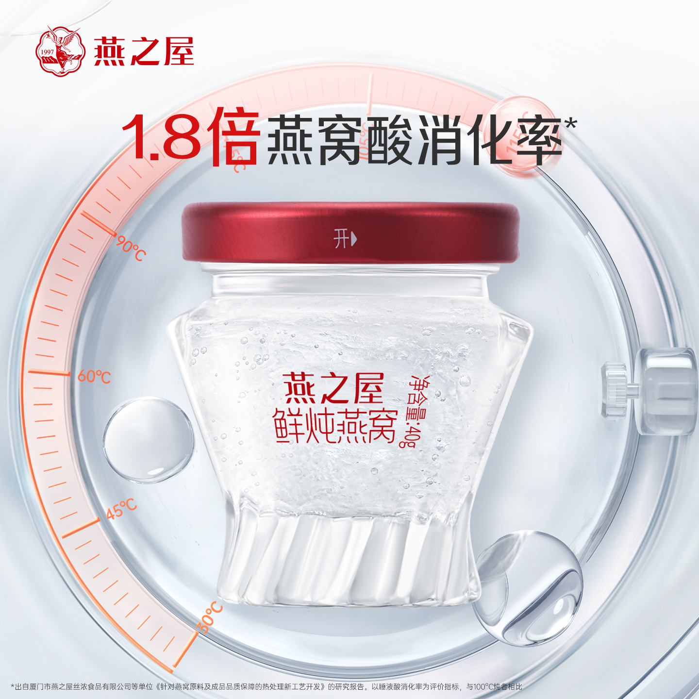 【直播专享】燕之屋新一代鲜炖燕窝40g周季年套餐营养滋补即食yt