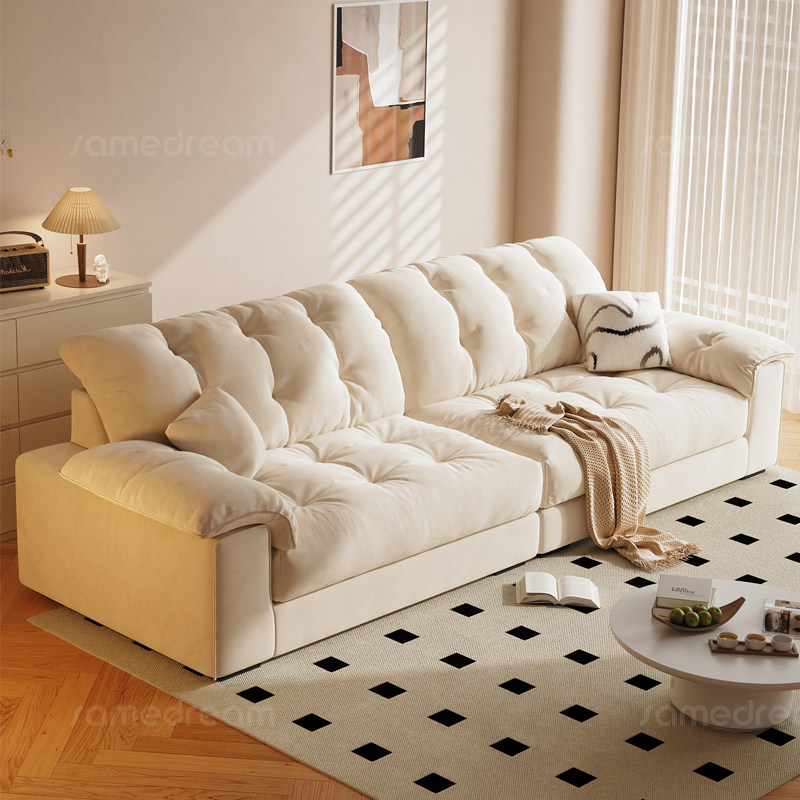 政府补贴奶油风防猫抓布艺沙发2025新款小户型客厅可拆洗云朵沙发,住宅家具,布艺沙发,淘宝优惠券,粉丝福利购,淘宝优惠卷