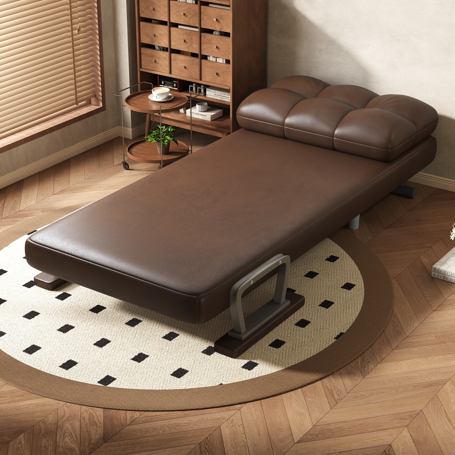 三梦折叠床午休单人多功能沙发床两用办公家用小户型隐藏床家用床