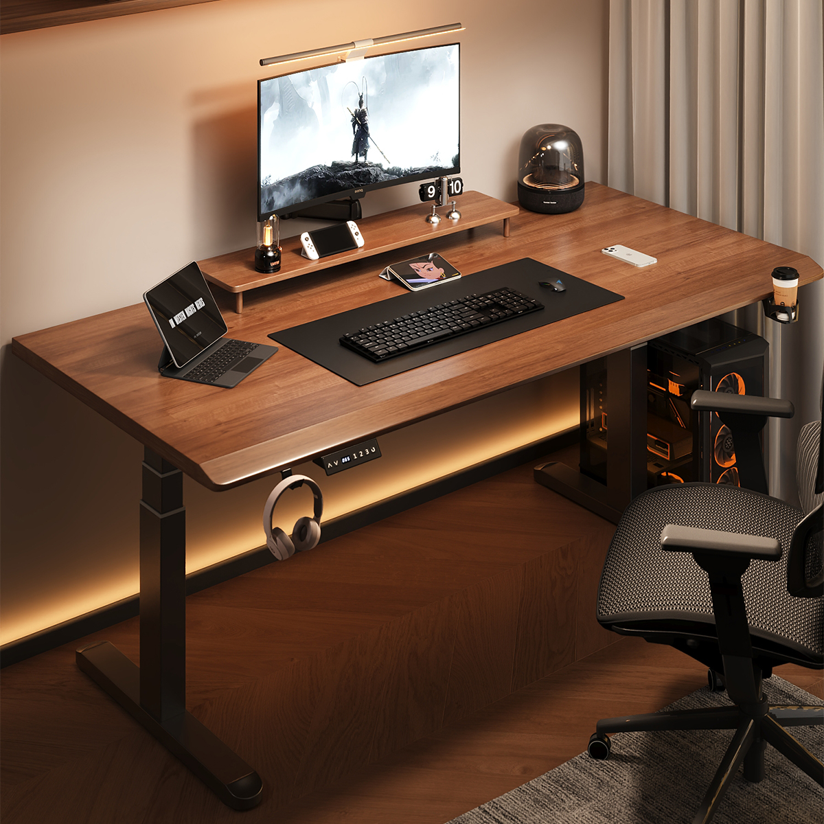 SAMEDREAM转角电动升降双人桌