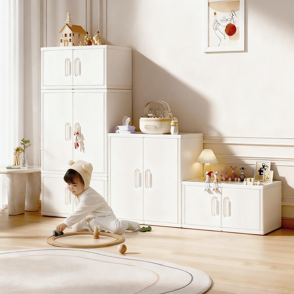 儿童衣柜宝宝收纳柜婴儿喂养台衣柜简易组装卧室家用大容量储物柜