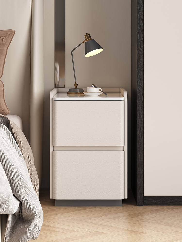 三梦超窄床头柜小型轻奢高级感实木极窄床边柜现代简约卧室小柜子