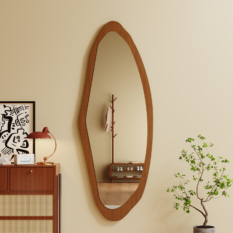 全身镜中古贝壳镜异形网红全身镜