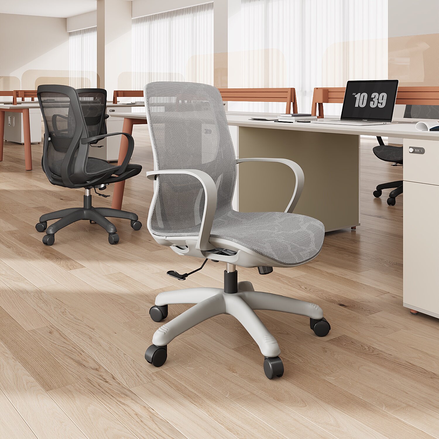 办公椅子电脑椅舒适久坐家用办公室职员会议工位座椅靠背升降转椅