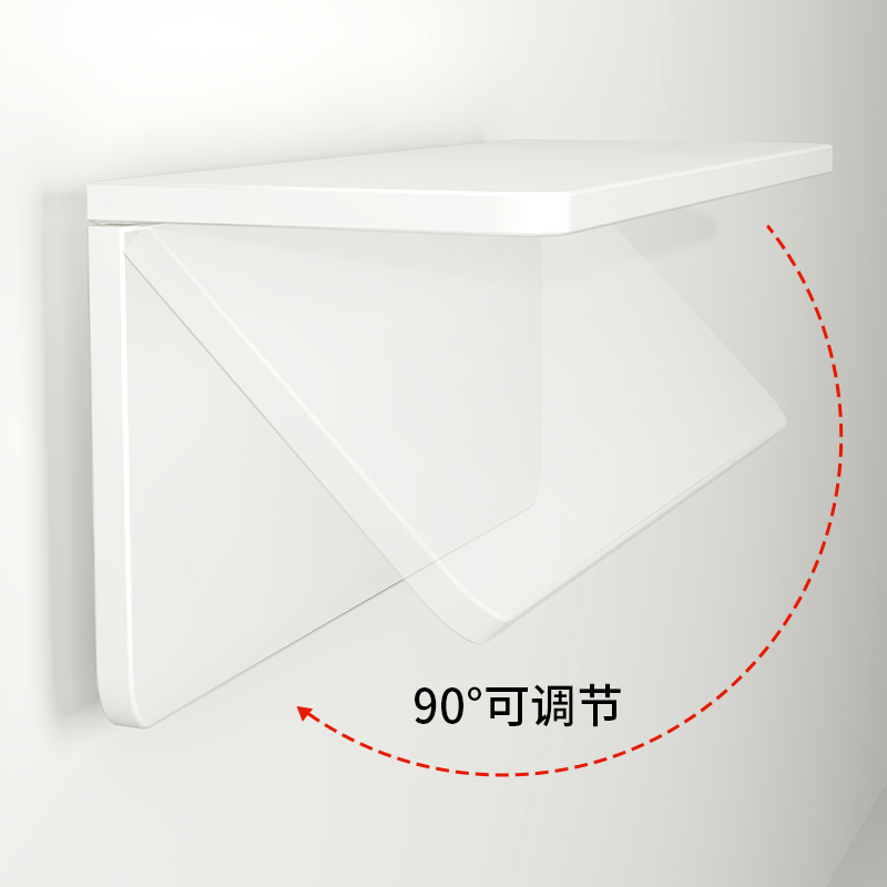 墙上可折叠桌子置物架家用壁挂小餐桌免打孔式置物板厨房一字隔板
